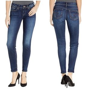 Silver Jeans Suki W 27 Super Skinny Dark Wash Blue